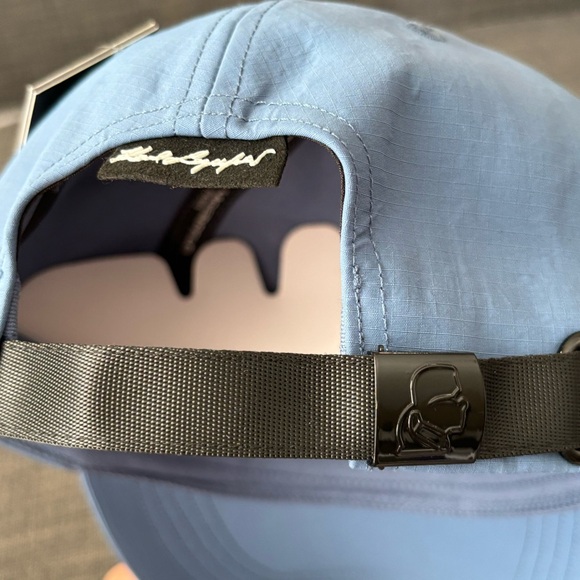 Karl Lagerfeld Paris Logo Ripstop Baseball Cap Light Blue MSRP $65 - Picture 5 of 9